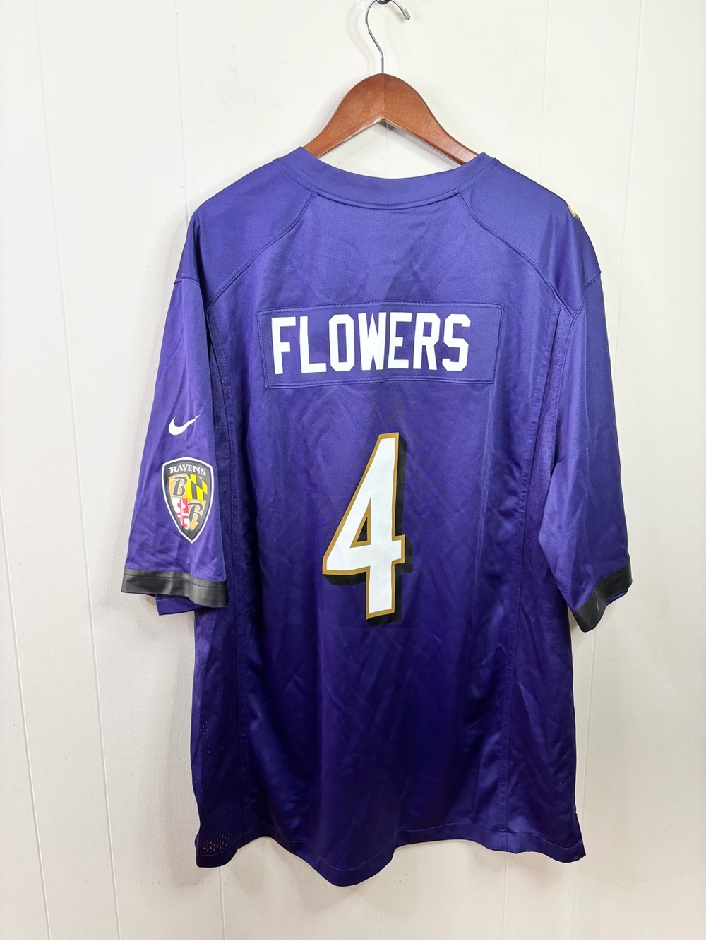 Baltimore Ravens Zay Flowers Nike Purple Game Jersey size XL new men’s loose - Picture 6 of 8